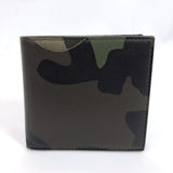 Valentino Garavani wallet leather green camouflage mens Used