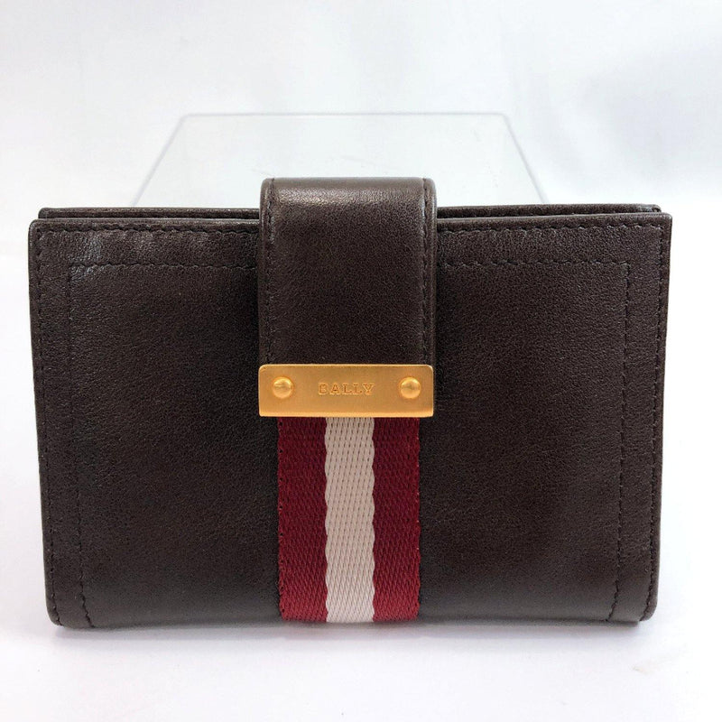 BALLY Card Case leather Brown unisex Used - JP-BRANDS.com