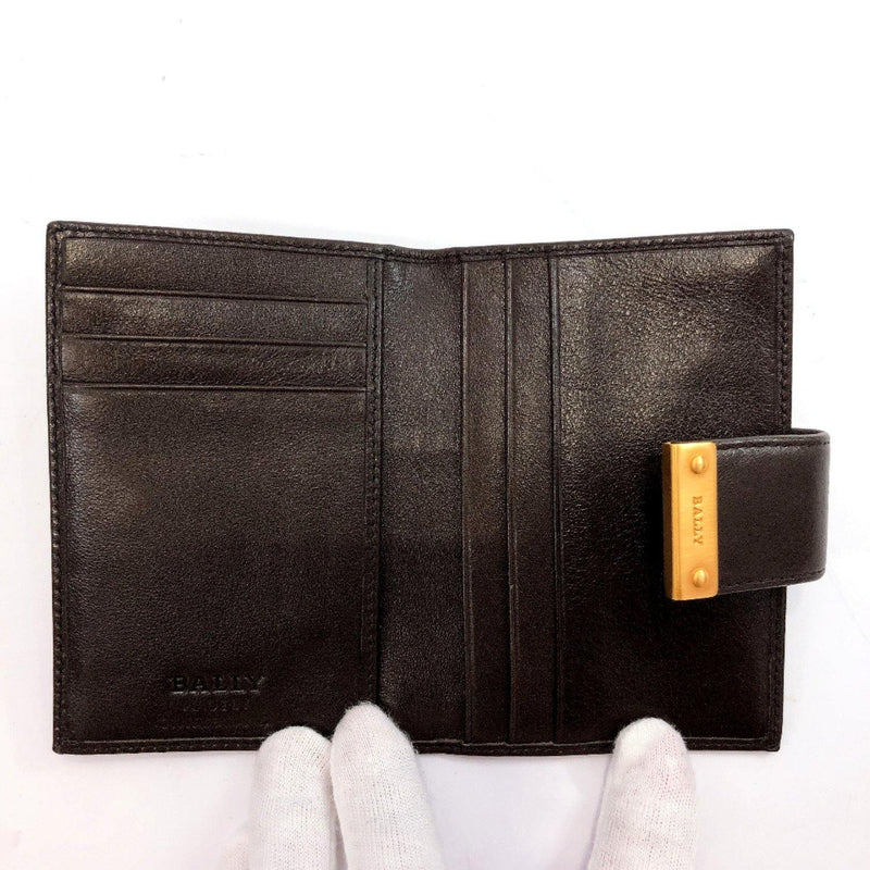 BALLY Card Case leather Brown unisex Used - JP-BRANDS.com