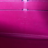 LOUIS VUITTON purse M91597 Zippy wallet Monogram Vernis purple Rose Andian Women Used - JP-BRANDS.com