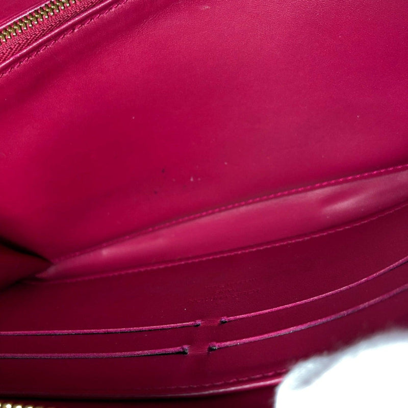 LOUIS VUITTON purse M91597 Zippy wallet Monogram Vernis purple Rose An –