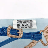HERMES scarf Twilly BRIDES DE GALA "cerebral bridle" silk blue Women Used - JP-BRANDS.com