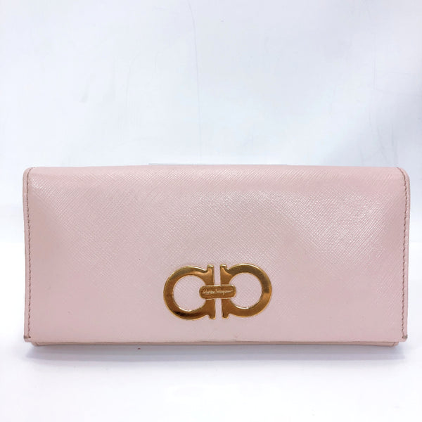 Salvatore Ferragamo purse 22-B481 Gancini leather pink gold Women Used