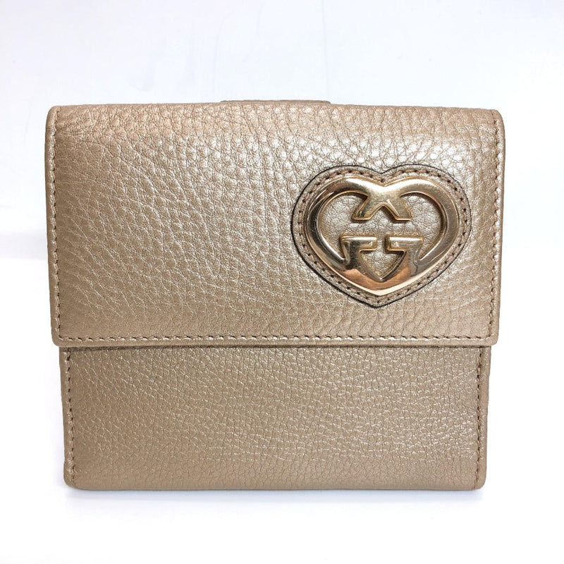GUCCI wallet 245727 leather gold Women Used - JP-BRANDS.com