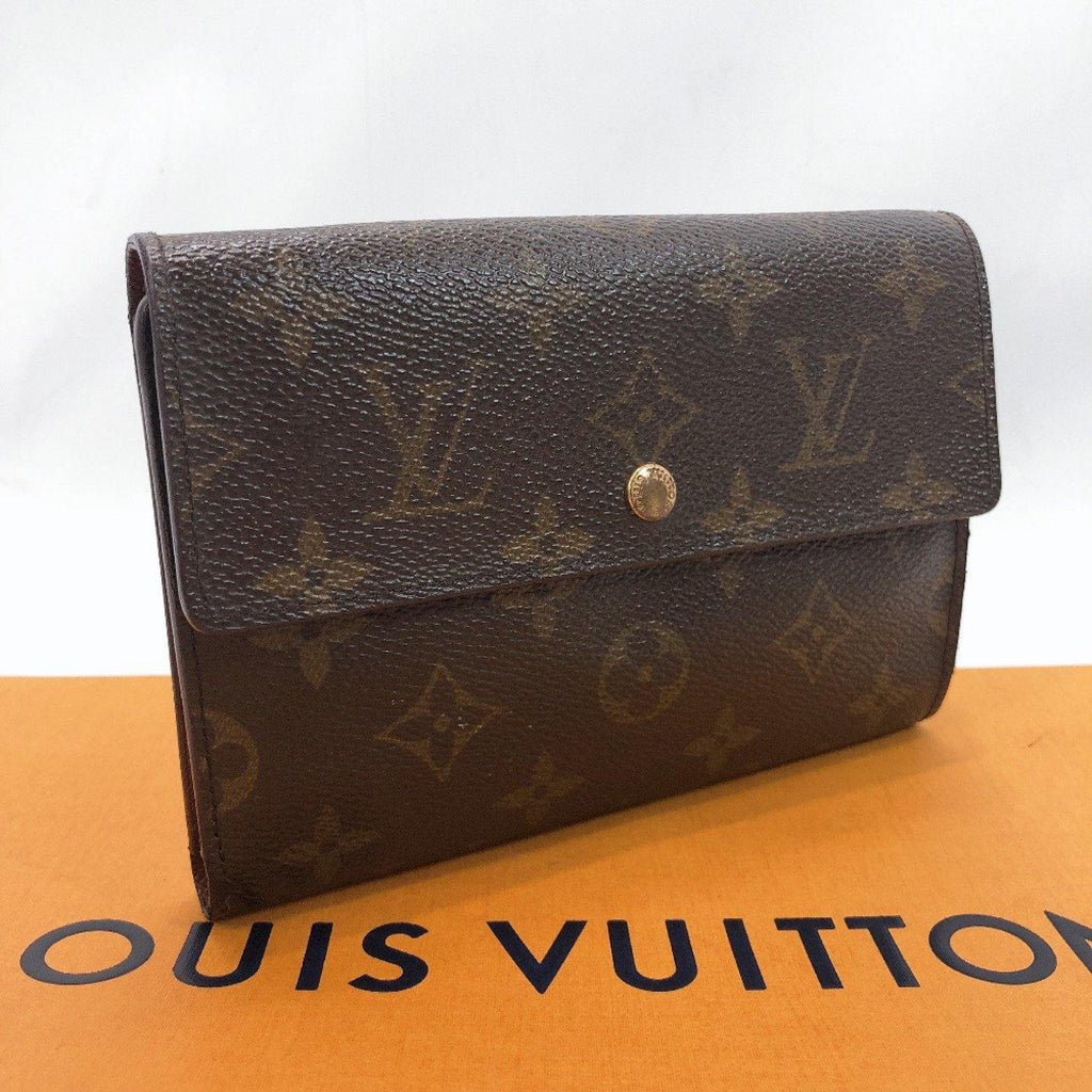 100 % Authentic Louis Vuitton Wallet Tri Fold M61202 Porte Tresor