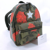 COACH Backpack Daypack 25869 Rose floral PVC khaki Red Women New - JP-BRANDS.com