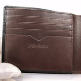 YVES SAINT LAURENT wallet leather black mens Used
