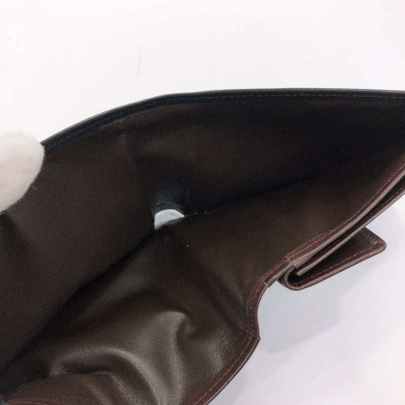 YVES SAINT LAURENT wallet leather black mens Used