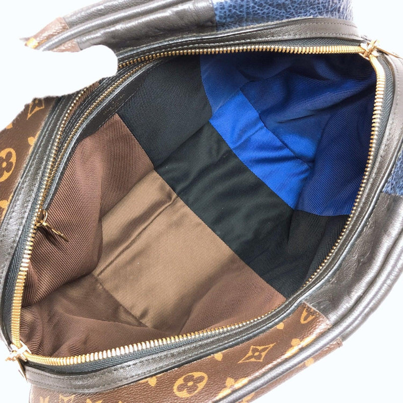 Louis Vuitton Luco Monogram Tote Brown Shoulder Bag Purse Zip