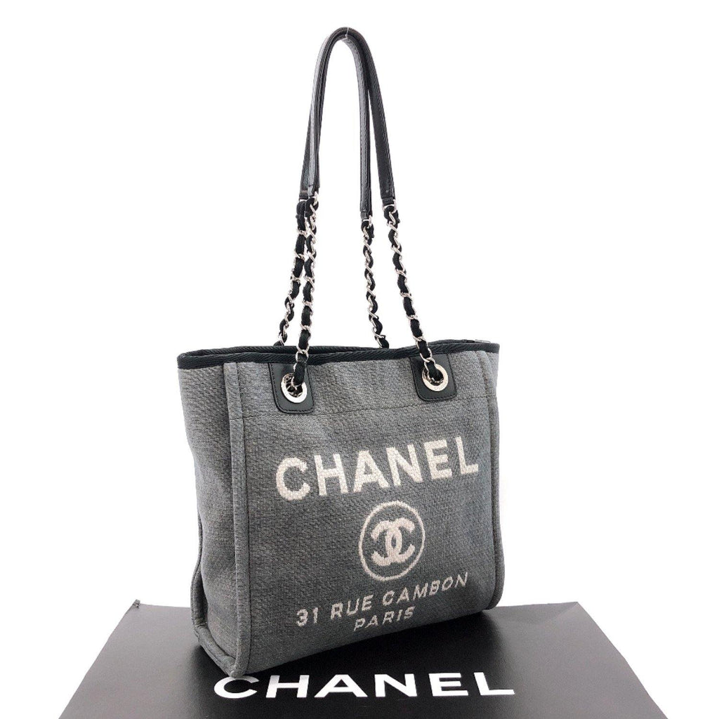 Chanel Deauville Tote Grey - TheBrandnameRental  เช่ากระเป๋าและสินค้าแบรนด์เนม