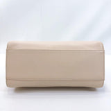 FENDI Handbag 8BN244 Peek-a-boo mini monster leather beige Women Used - JP-BRANDS.com
