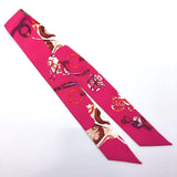 HERMES scarf Twilly silk pink Women Used - JP-BRANDS.com