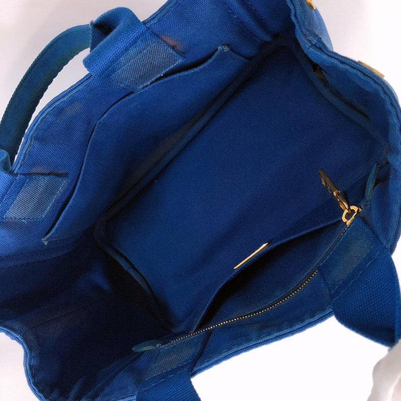 PRADA Tote Bag Canapa mini canvas blue Women Used –
