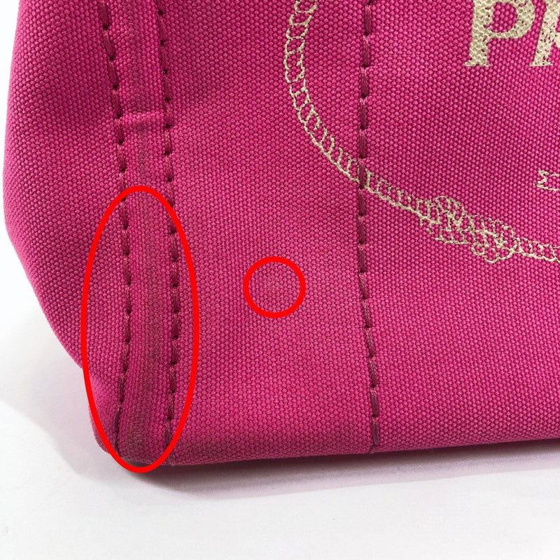 PRADA Tote Bag BN2439 Canapa mini canvas pink Women Used –