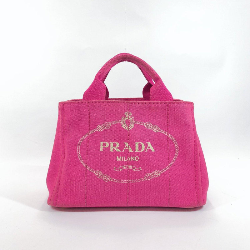 PRADA Tote Bag BN2439 Canapa mini canvas pink Women Used - JP-BRANDS.com