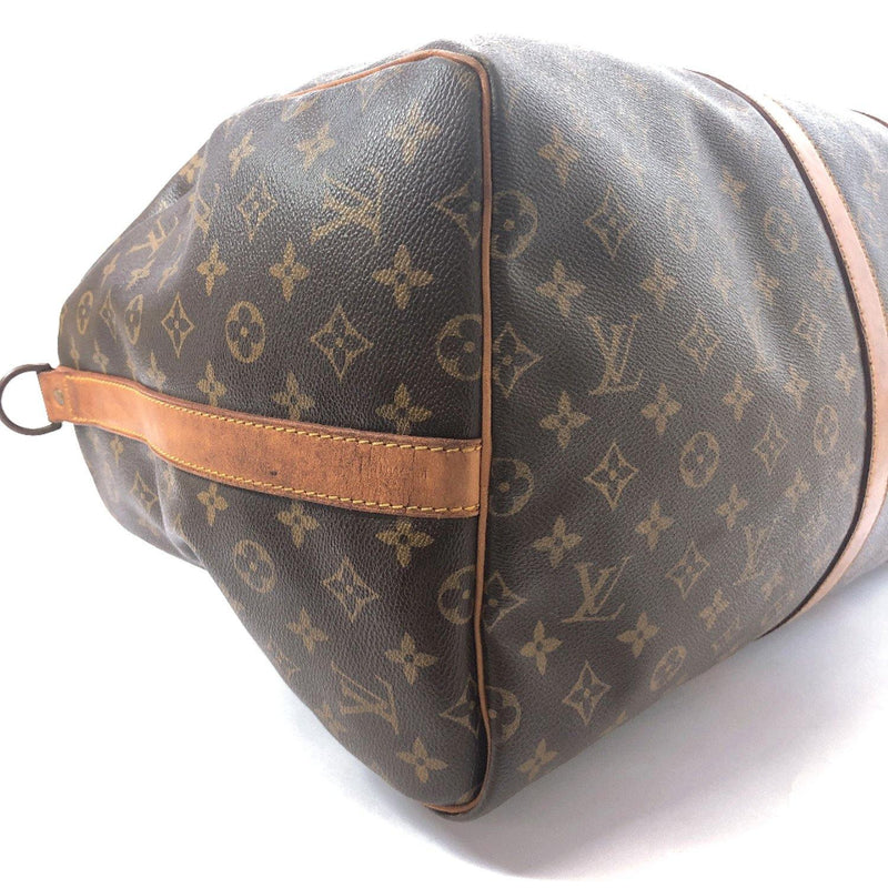 Louis Vuitton Monogram Canvas Keepall Bandouliere 55 Travel Duffle Bag