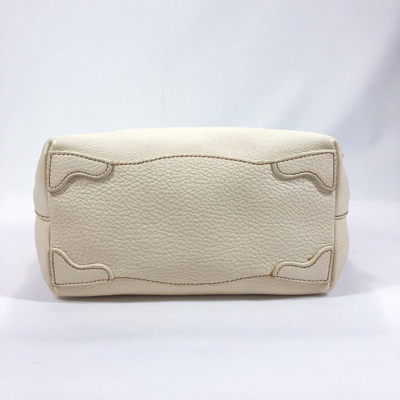 PRADA Handbag leather off white Women Used - JP-BRANDS.com