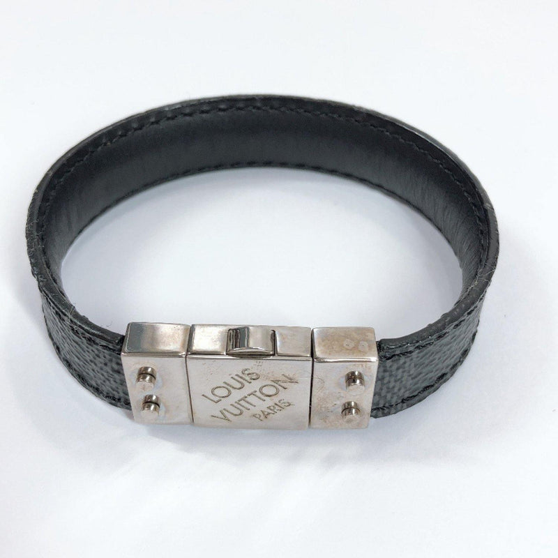 Louis Vuitton pre-owned monogram leather bracelet Black