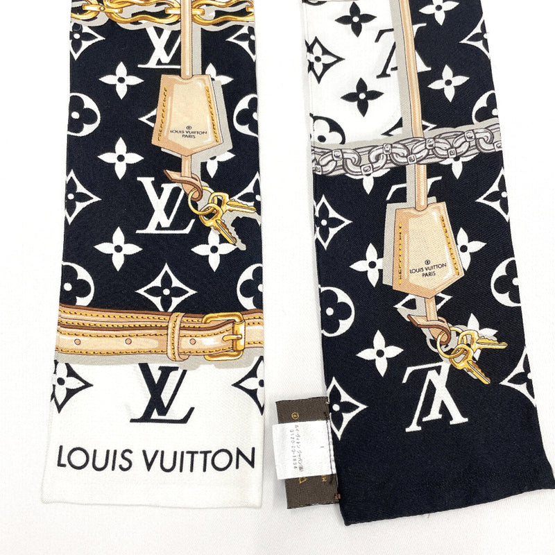 LOUIS VUITTON scarf M78656 Twilly Bando Confidential silk black