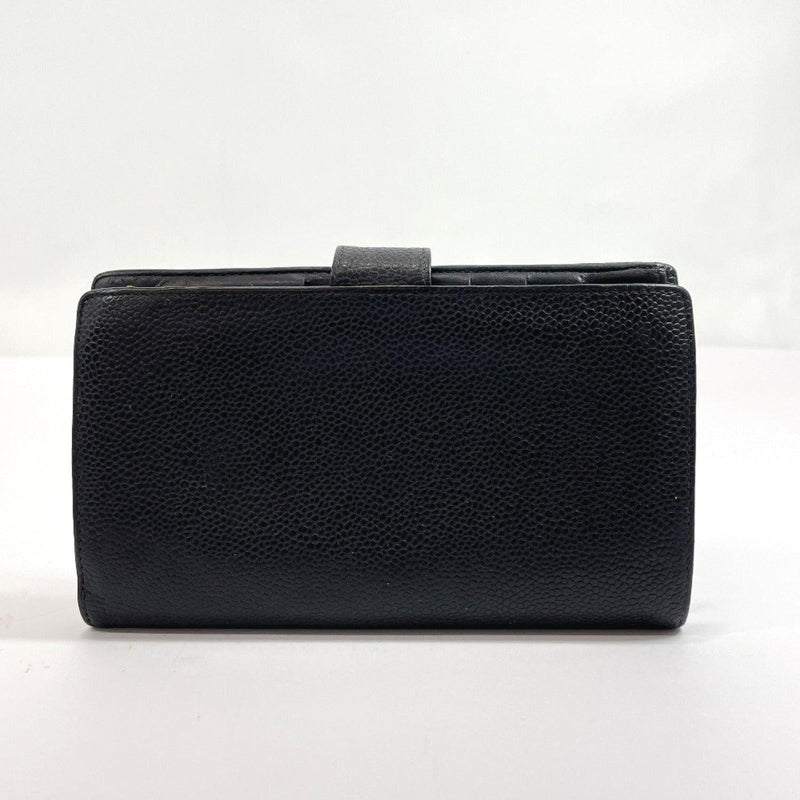 CHANEL purse purse with a clasp COCO Mark Matt caviar skin black Women Used - JP-BRANDS.com