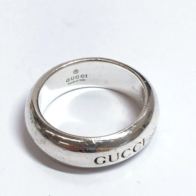 GUCCI Ring logo Silver925 9 Silver Women Used - JP-BRANDS.com
