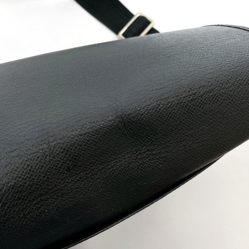 Louis Vuitton Louis Vuitton Andrei Black Taiga Leather Messenger Bag