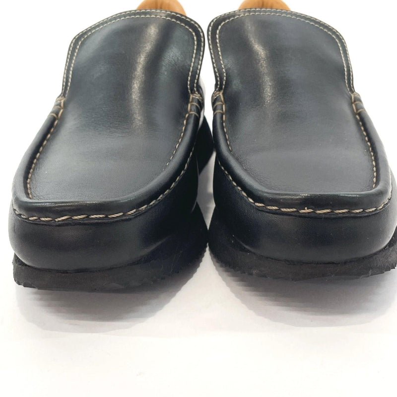 HERMES sneakers loafers leather Navy Women Used - JP-BRANDS.com