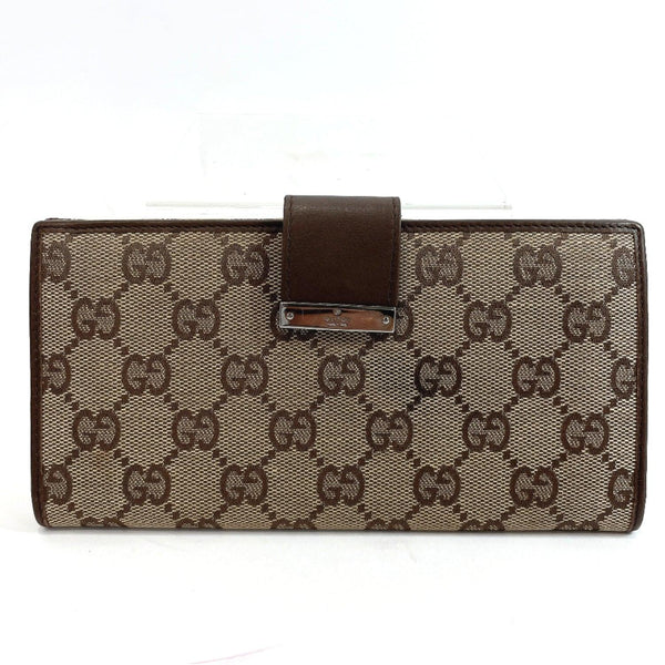 GUCCI purse GG canvas/leather Brown Women Used - JP-BRANDS.com