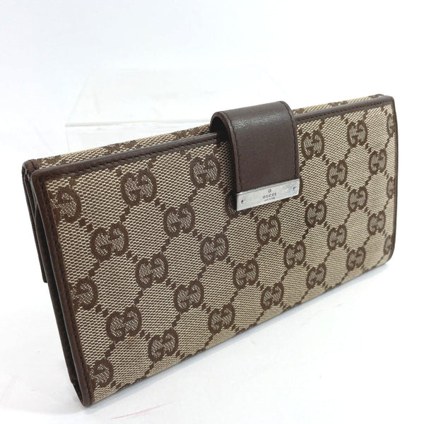 GUCCI purse GG canvas/leather Brown Women Used - JP-BRANDS.com