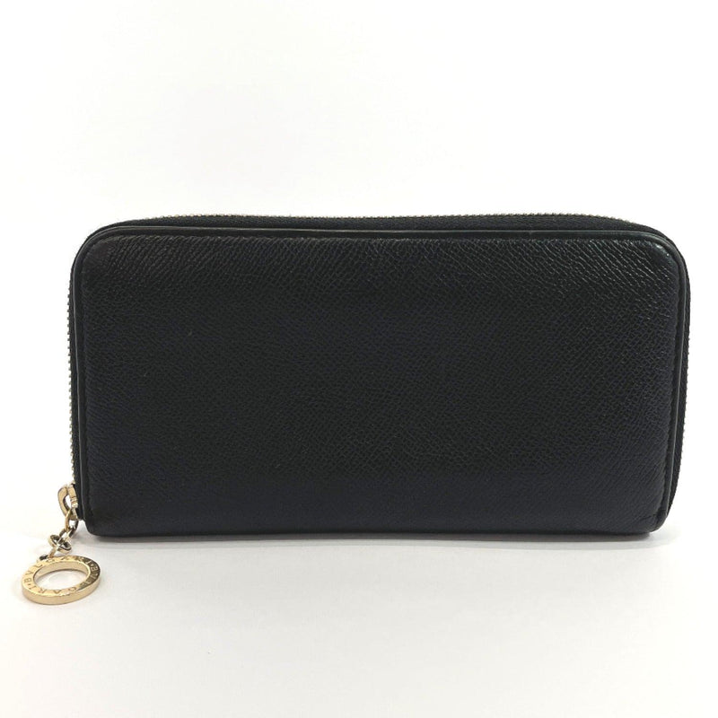 BVLGARI purse FG.N15.280561 Zip Around Bulgari Bulgari leather black Women Used - JP-BRANDS.com