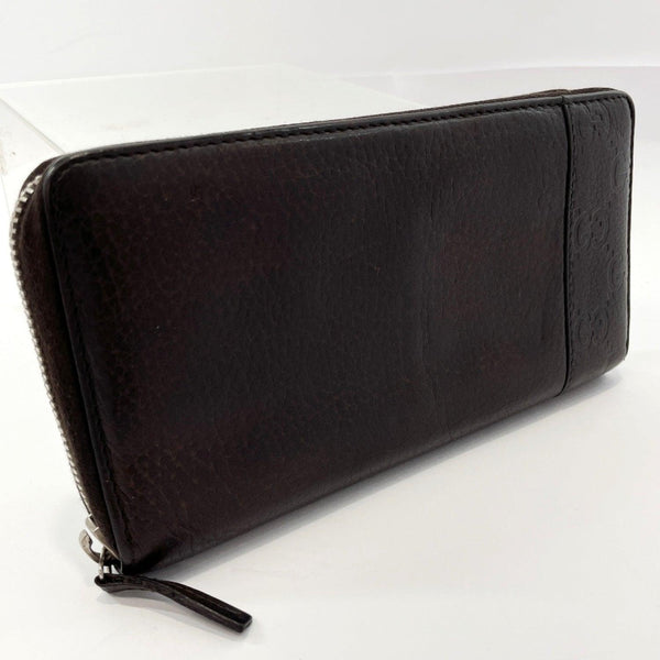 GUCCI purse 256439 Zip Around leather Dark brown mens Used - JP-BRANDS.com