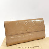 LOUIS VUITTON purse M91380 Portefeiulle Sarah Monogram Vernis beige Women Used - JP-BRANDS.com
