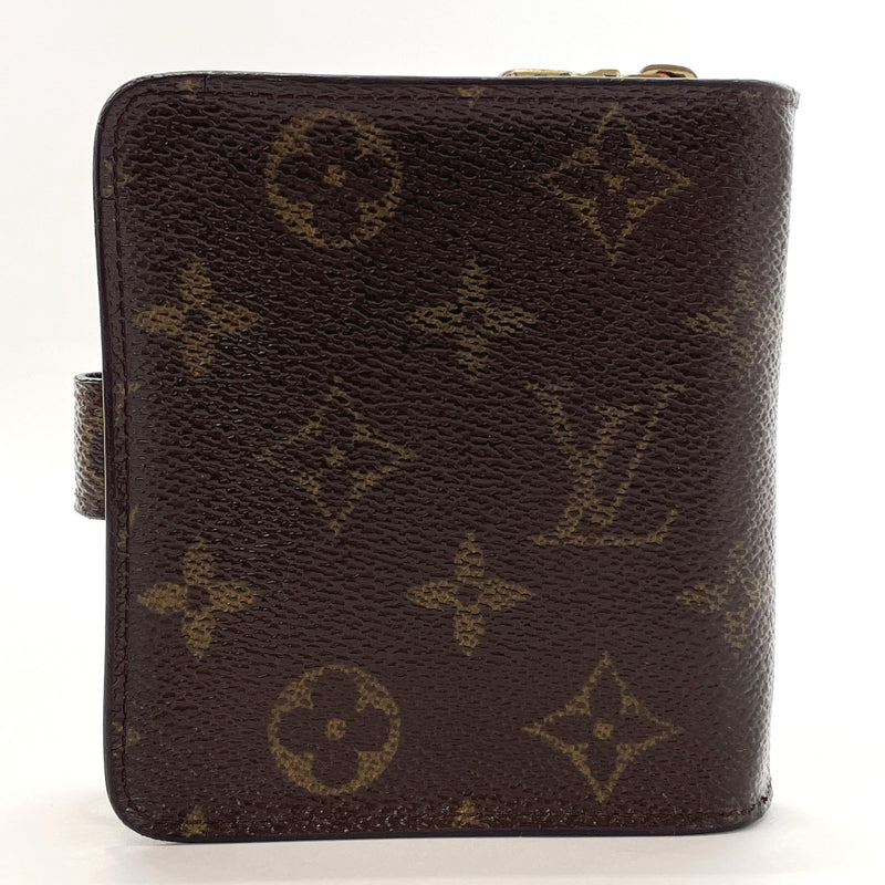 LOUIS VUITTON wallet M61667 Compact zip Monogram canvas Brown unisex Used
