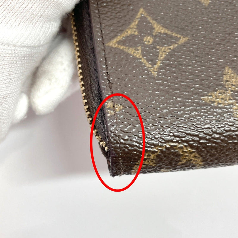 LOUIS VUITTON coin purse M60067 zip around purse Monogram canvas Brown unisex Used - JP-BRANDS.com