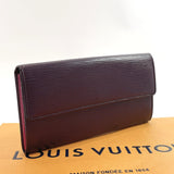 LOUIS VUITTON purse M6374K Portefeiulle Sarah Epi Leather purple Women Used - JP-BRANDS.com
