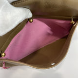 Yves Saint Laurent rive gauche Handbag 289278.467891 Muse toe leather/canvas beige pink Women Used