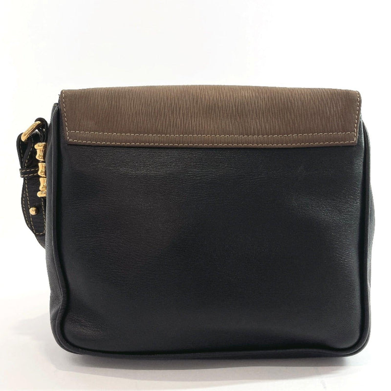 LOEWE Shoulder Bag Twist vintage leather Black Brown Women Used - JP-BRANDS.com