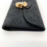LOUIS VUITTON purse M95549 Portefeiulle Amelia Monogram Mahina Black Women Used