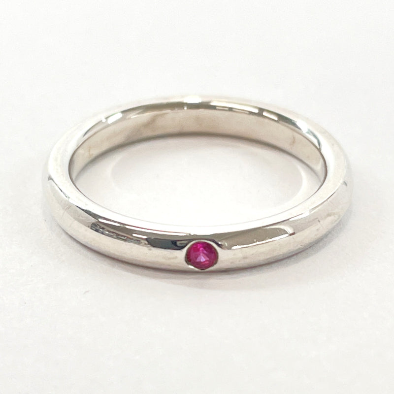 TIFFANY&Co. Ring Elsa Peretti Stacking band Silver925/Pink Sapphire 10 Silver pink Women Used