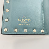 VALENTINO GARAVANI wallet Rock studs leather blue Women Used