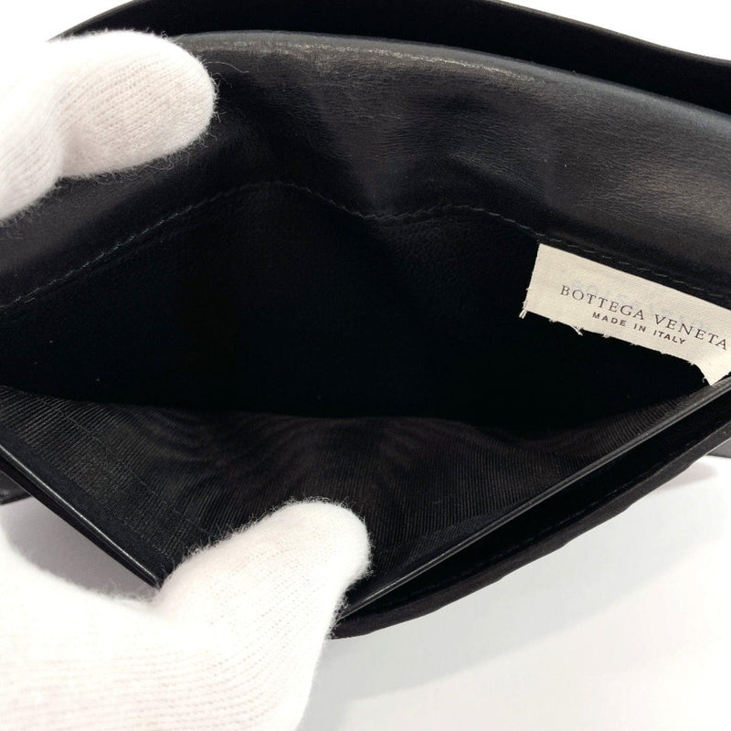 BOTTEGAVENETA Bill Compartment Intrecciato leather black mens Used - JP-BRANDS.com