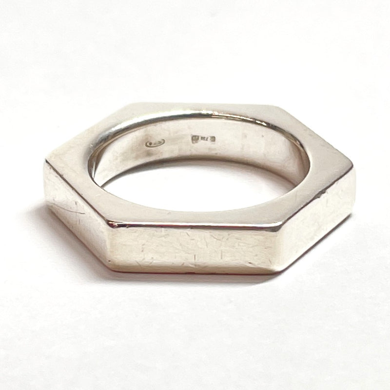 GUCCI Ring Hexagon Silver925 #9(JP Size) Silver Women Used