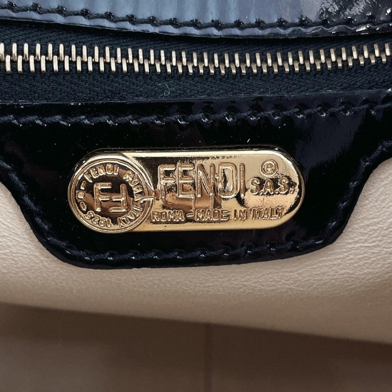 FENDI Tote Bag Patent leather Black Women Used - JP-BRANDS.com