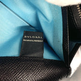 BVLGARI purse Bulgari Bulgari Grain leather Black Black unisex Used - JP-BRANDS.com