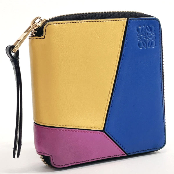 LOEWE wallet puzzle leather multicolor Women Used