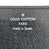 LOUIS VUITTON Card Case M30922 Enveloppe Taiga Black mens Used - JP-BRANDS.com