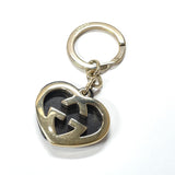 GUCCI key ring Interlocking heart metal/leather gold gold Women Used - JP-BRANDS.com