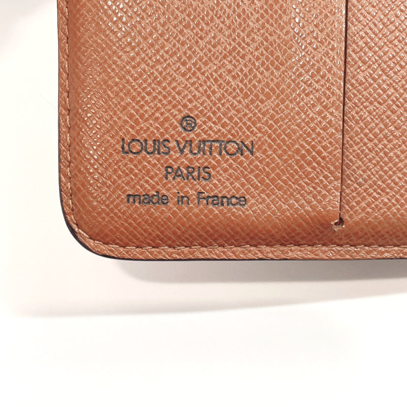LOUIS VUITTON wallet M61667 Compact zip Monogram canvas Brown unisex Used