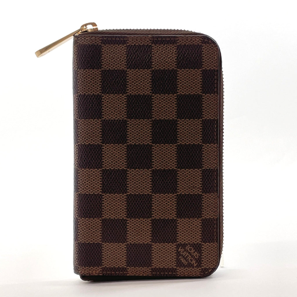 LOUIS VUITTON purse N60028 Zippy Compact Wallet Damier canvas Brown me –