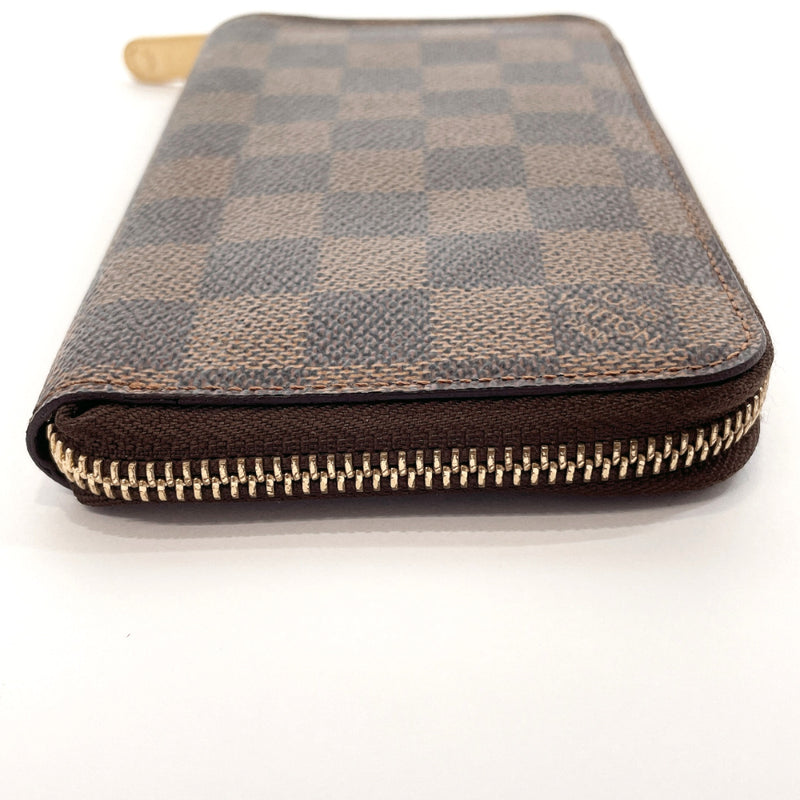 LOUIS VUITTON purse N60028 Zippy Compact Wallet Damier canvas Brown mens Used